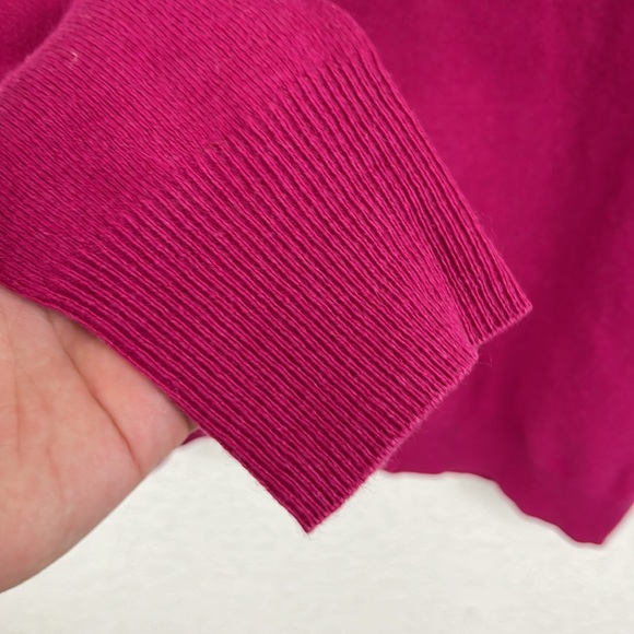 Vaille V Neck Cashmere Sweater Logo Jewel Tone - Picture 3 of 6